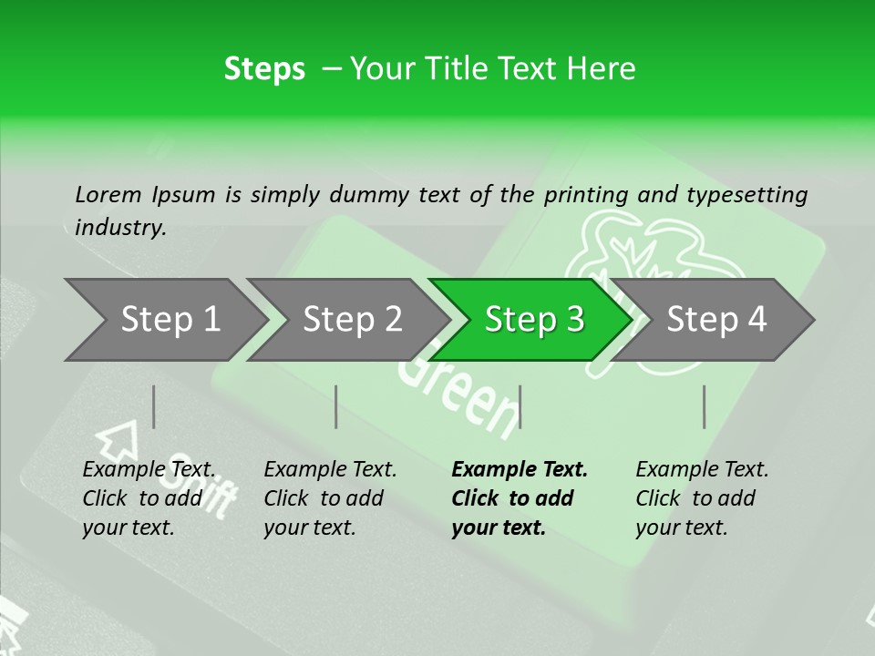 Computer Technology Key PowerPoint Template
