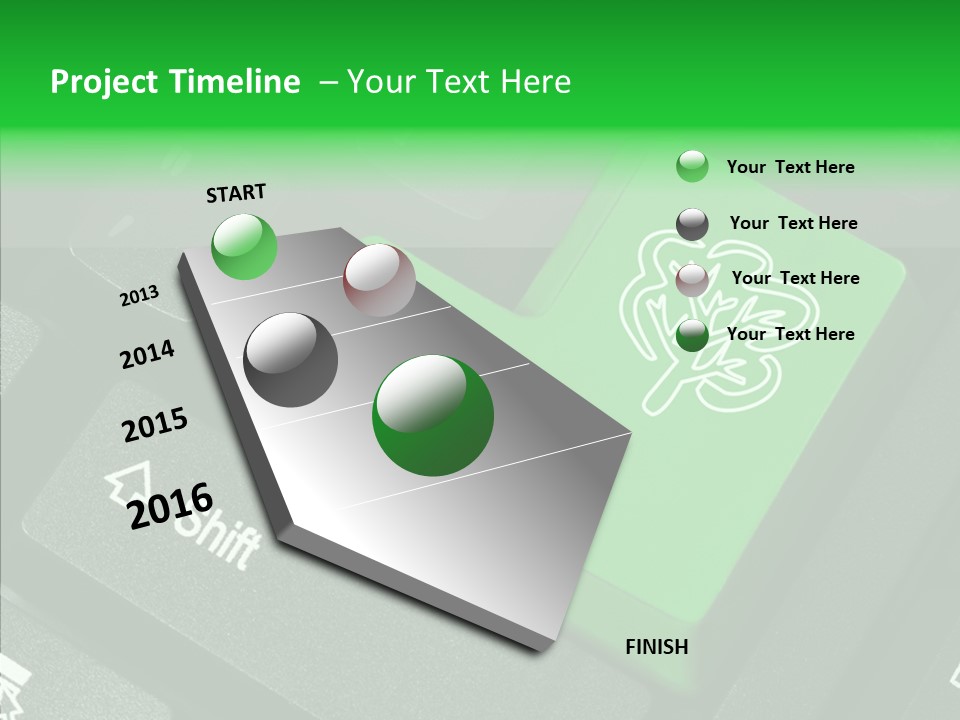 Computer Technology Key PowerPoint Template
