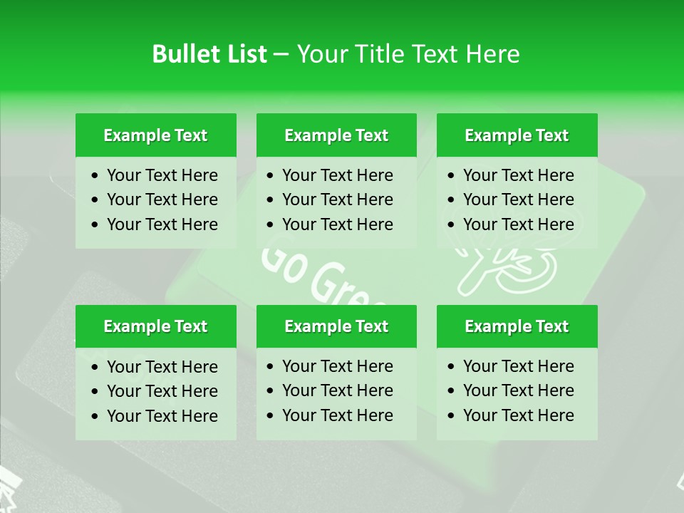 Computer Technology Key PowerPoint Template