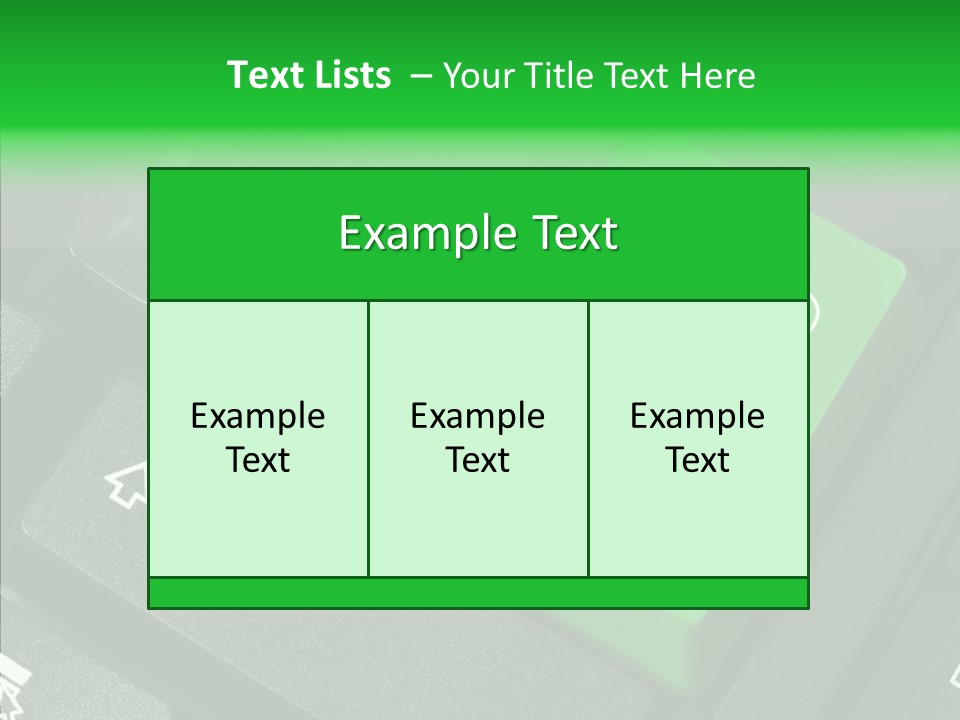 Computer Technology Key PowerPoint Template