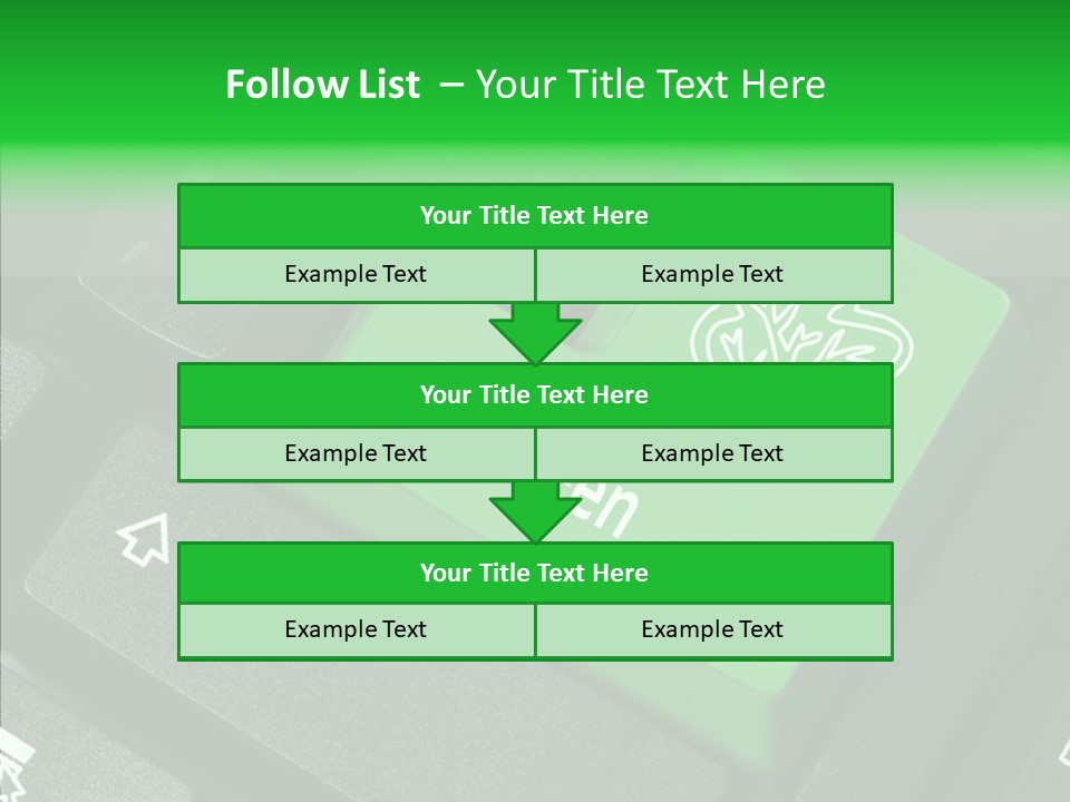 Computer Technology Key PowerPoint Template