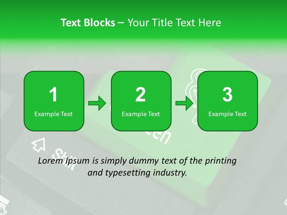 Computer Technology Key PowerPoint Template