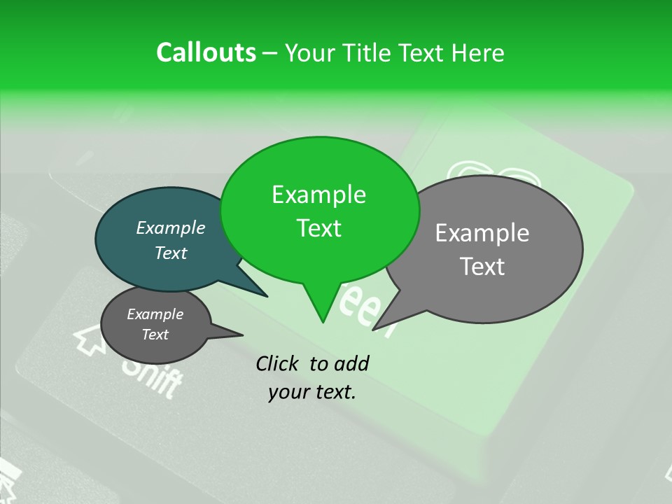 Computer Technology Key PowerPoint Template