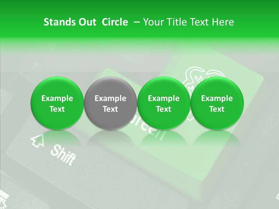 Computer Technology Key PowerPoint Template