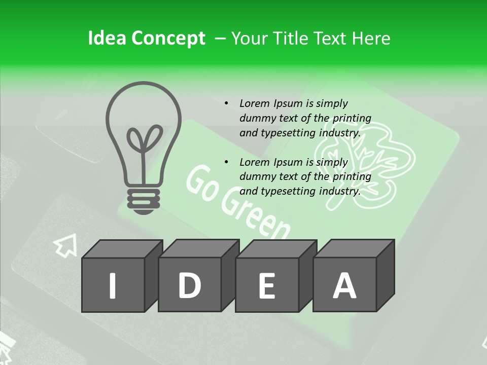 Computer Technology Key PowerPoint Template