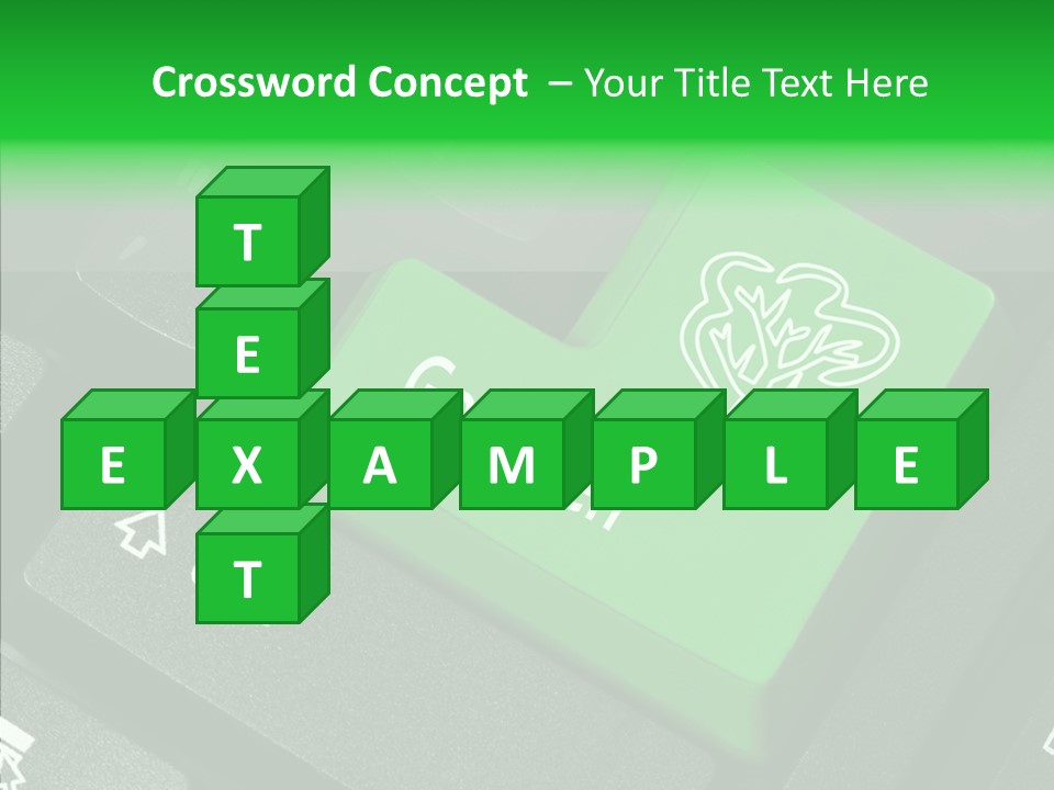 Computer Technology Key PowerPoint Template