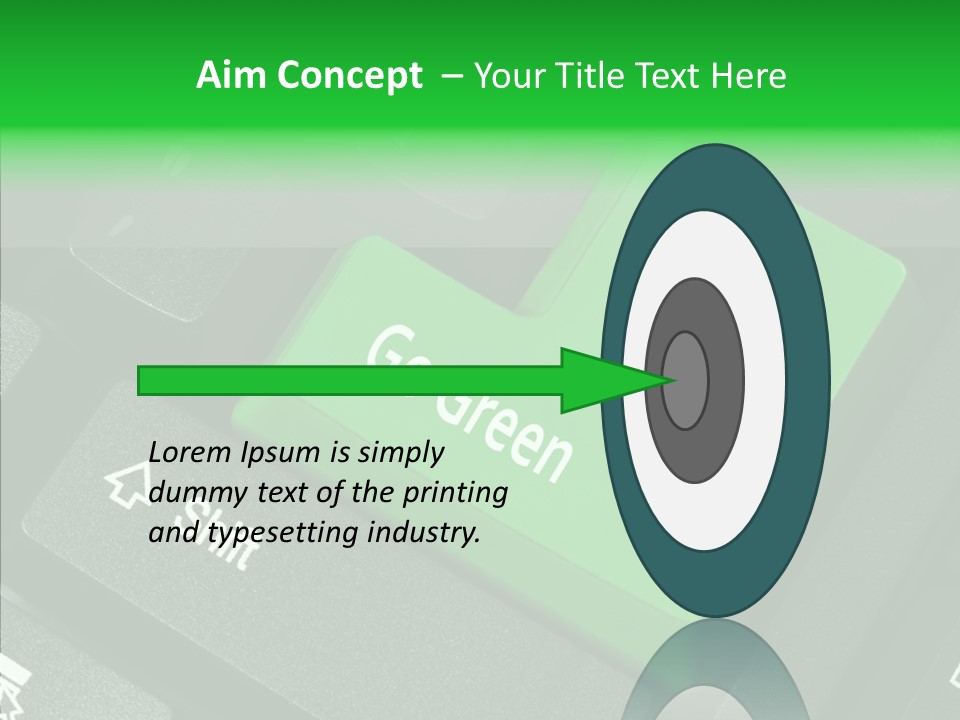 Computer Technology Key PowerPoint Template