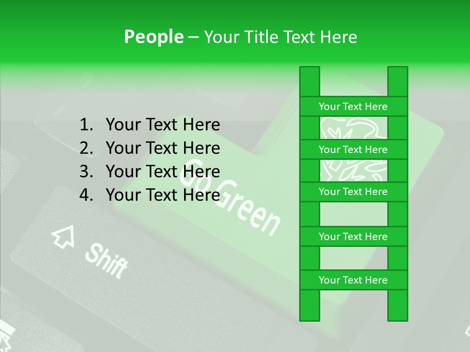 Computer Technology Key PowerPoint Template