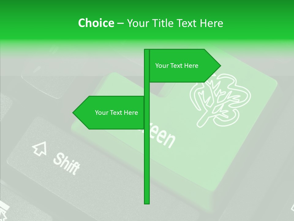 Computer Technology Key PowerPoint Template