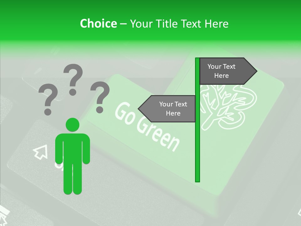 Computer Technology Key PowerPoint Template