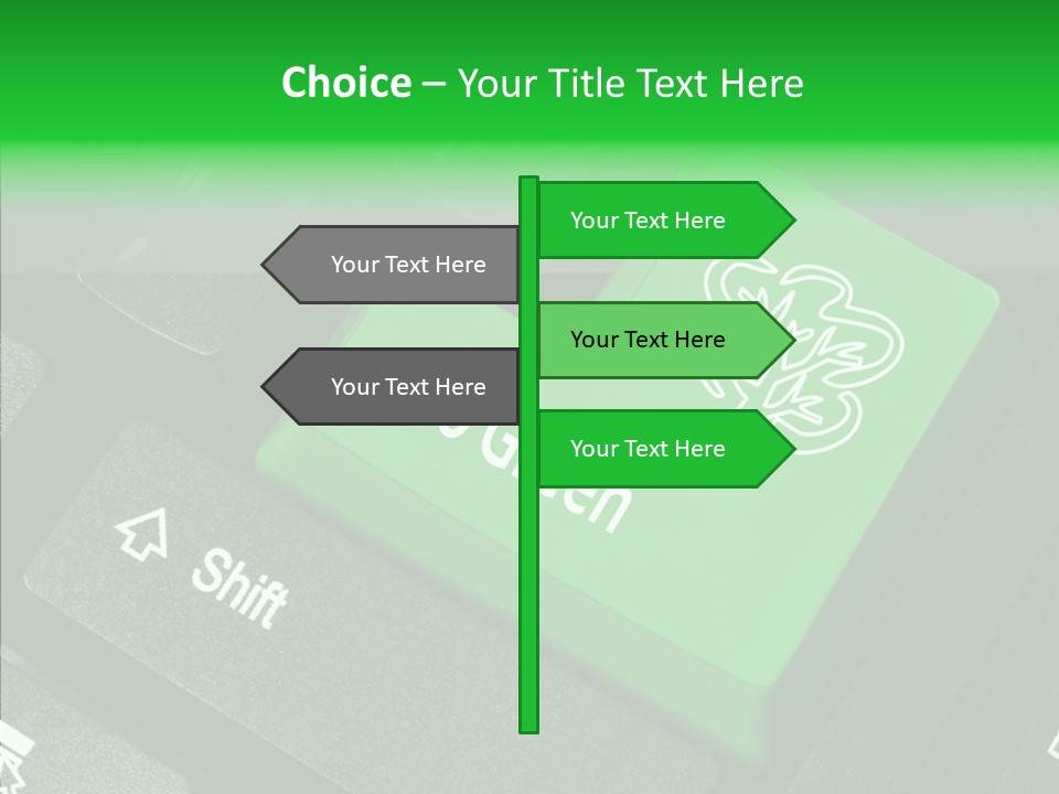 Computer Technology Key PowerPoint Template