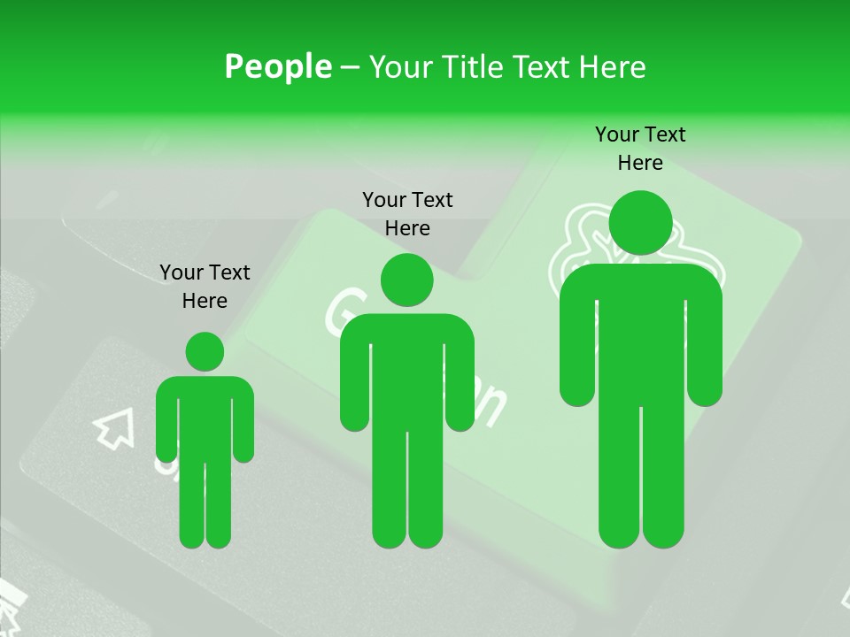 Computer Technology Key PowerPoint Template
