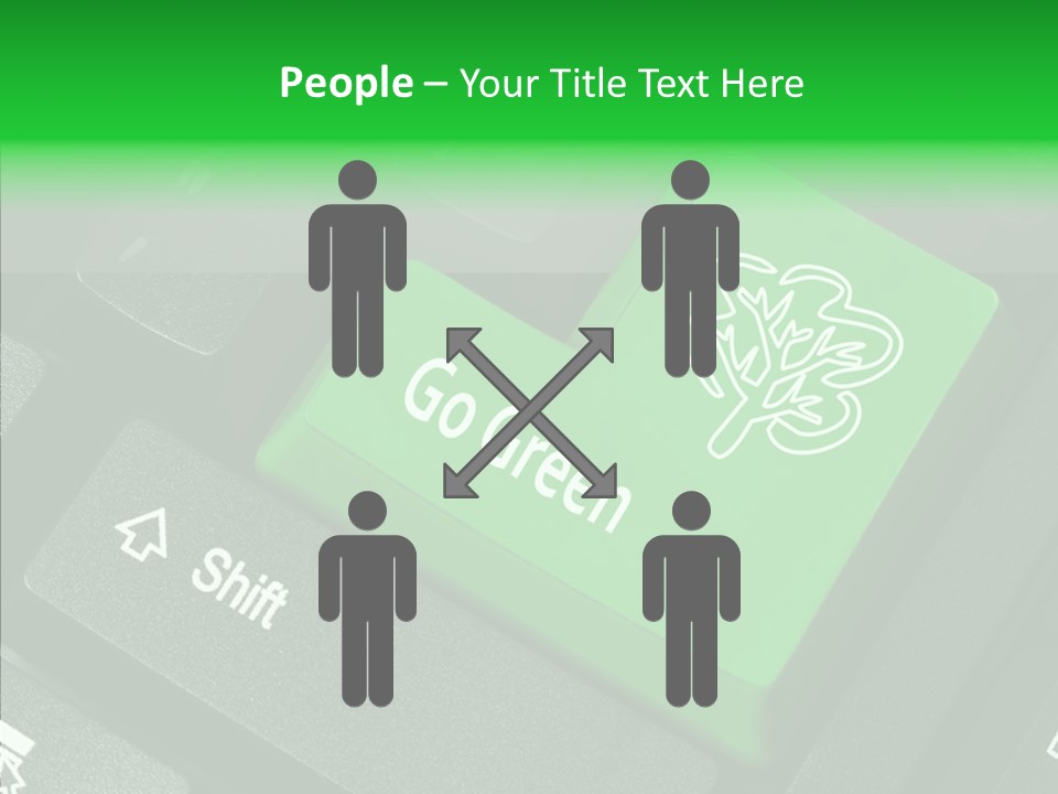 Computer Technology Key PowerPoint Template