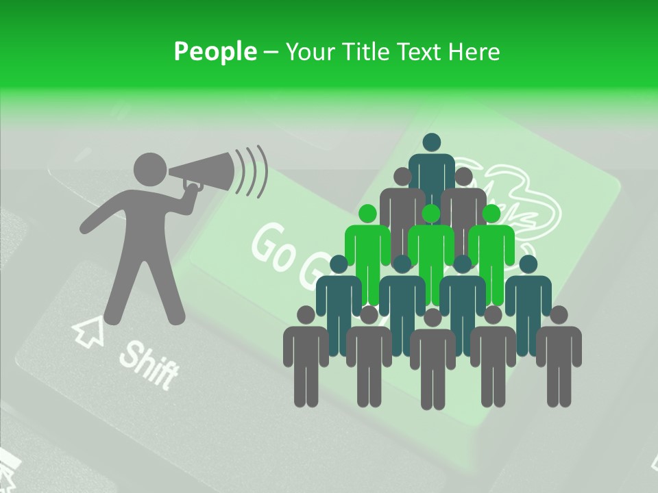 Computer Technology Key PowerPoint Template