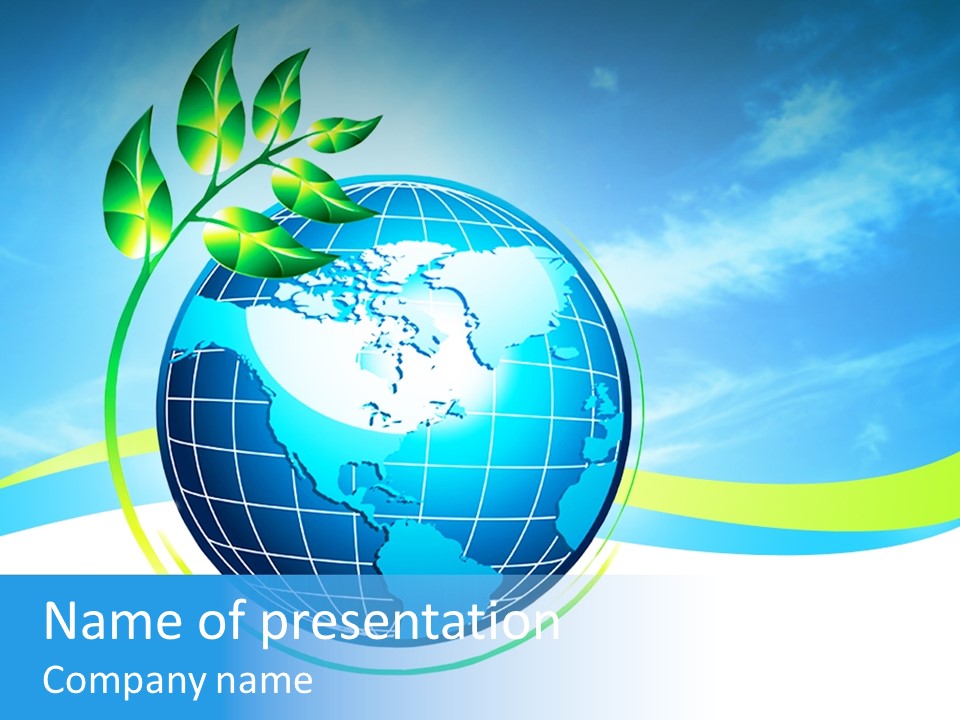 Icon Background Planet PowerPoint Template