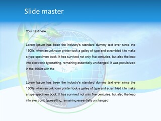 Icon Background Planet PowerPoint Template
