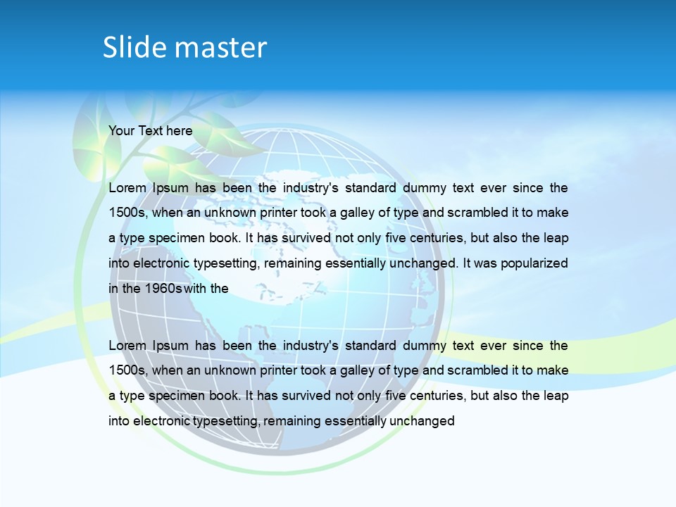 Icon Background Planet PowerPoint Template