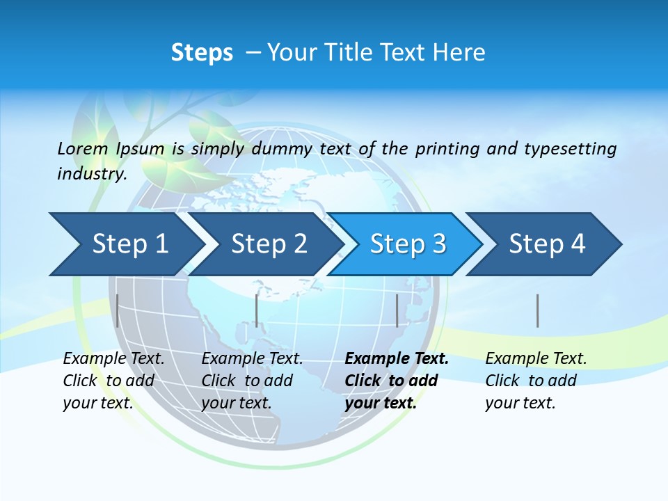 Icon Background Planet PowerPoint Template