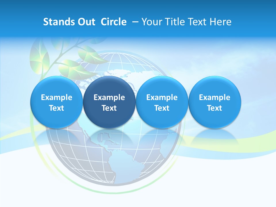 Icon Background Planet PowerPoint Template