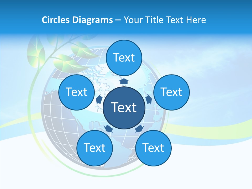 Icon Background Planet PowerPoint Template