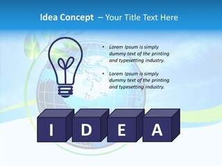 Icon Background Planet PowerPoint Template