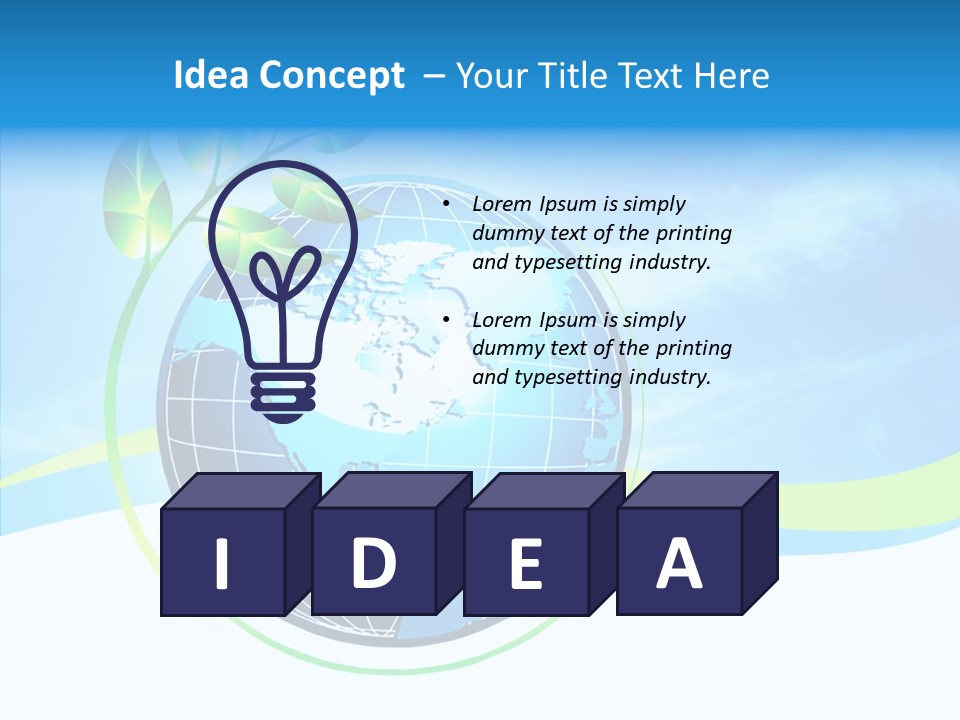 Icon Background Planet PowerPoint Template