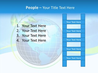 Icon Background Planet PowerPoint Template