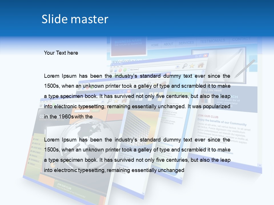 Url Internet Digital PowerPoint Template