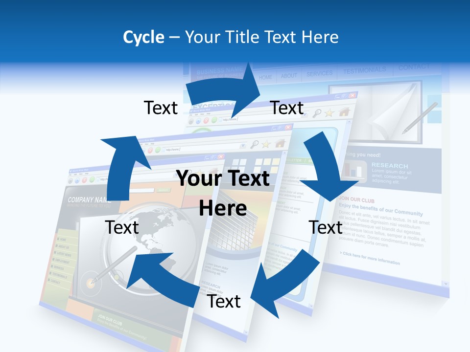 Url Internet Digital PowerPoint Template