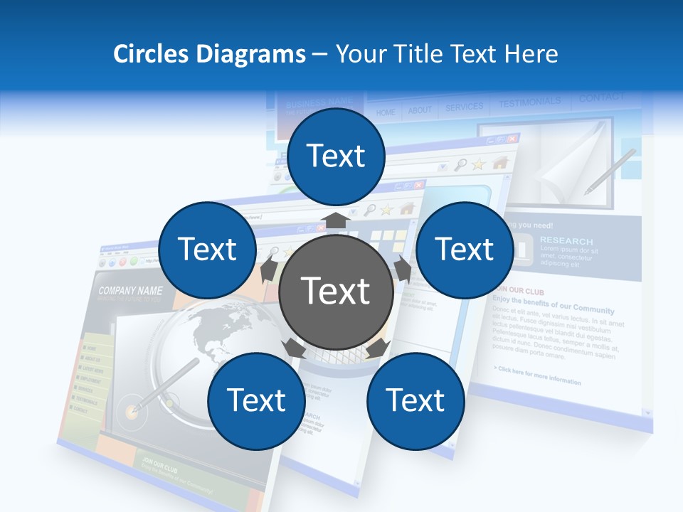 Url Internet Digital PowerPoint Template