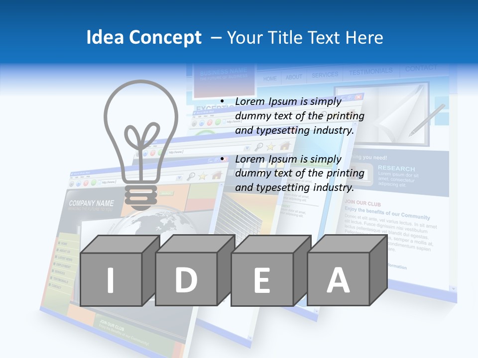 Url Internet Digital PowerPoint Template