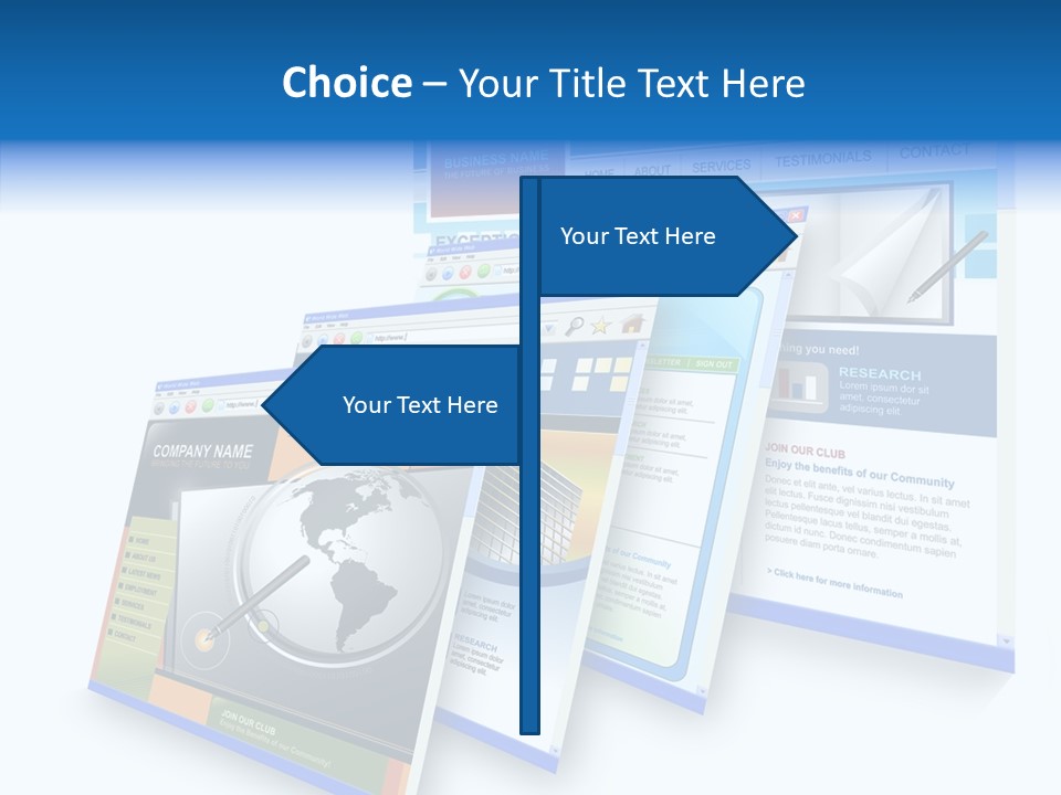 Url Internet Digital PowerPoint Template