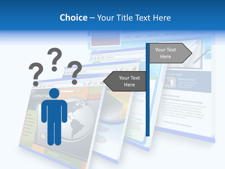 Url Internet Digital PowerPoint Template