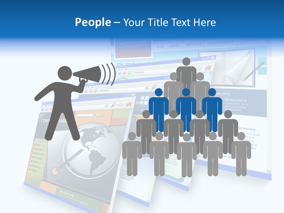 Url Internet Digital PowerPoint Template