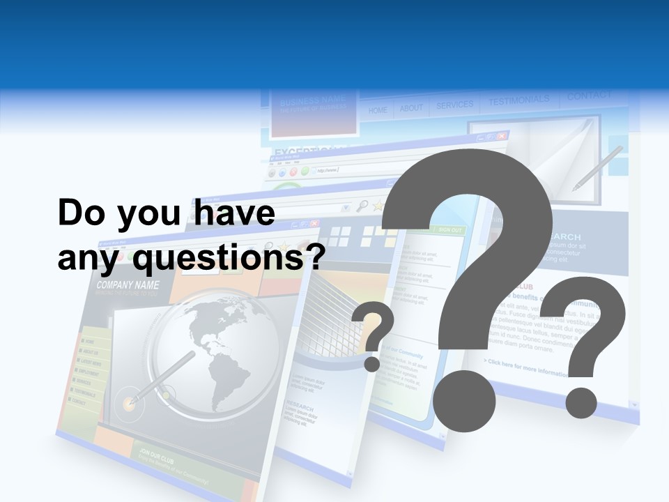 Url Internet Digital PowerPoint Template