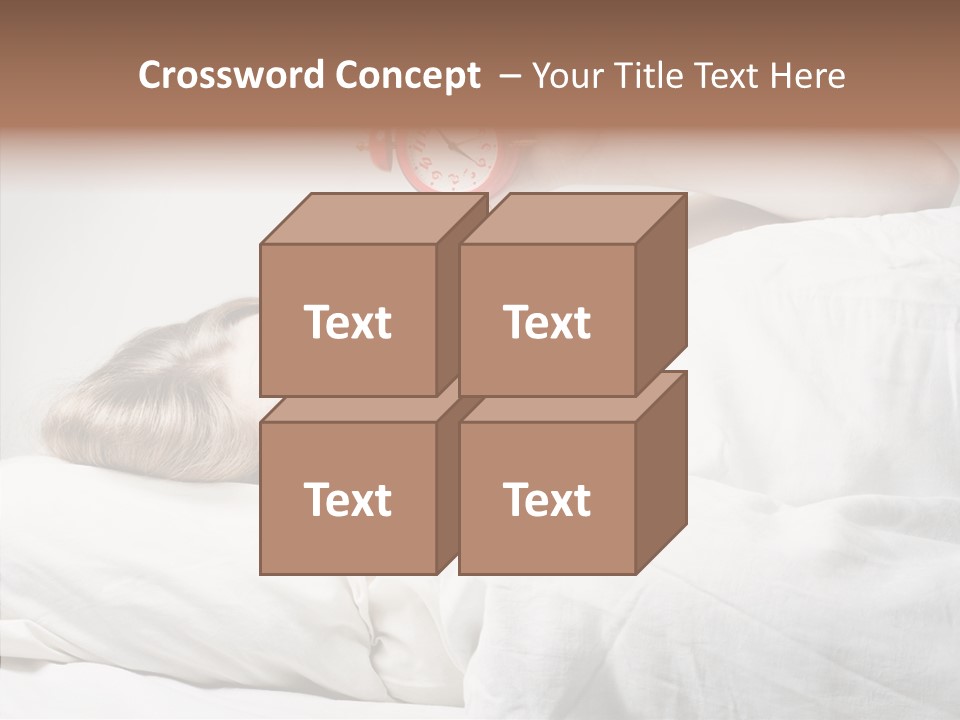 Stressed Caucasian Calm PowerPoint Template