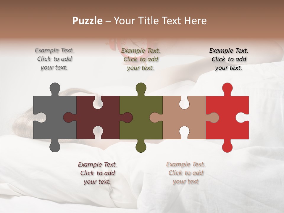 Stressed Caucasian Calm PowerPoint Template