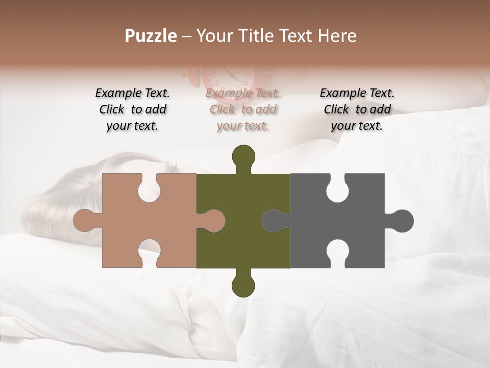 Stressed Caucasian Calm PowerPoint Template