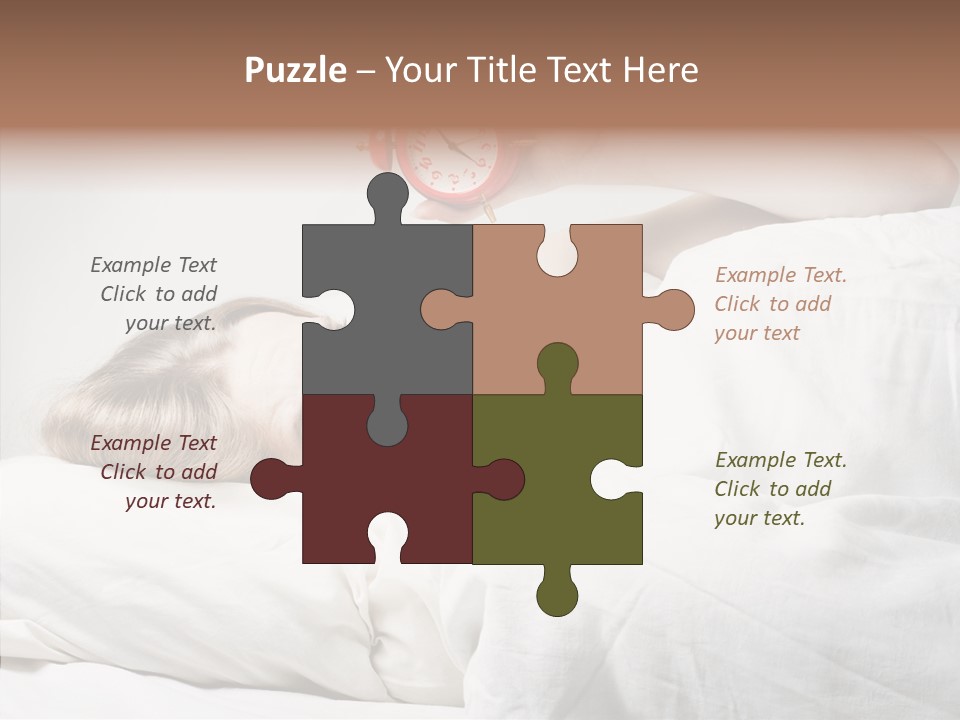 Stressed Caucasian Calm PowerPoint Template