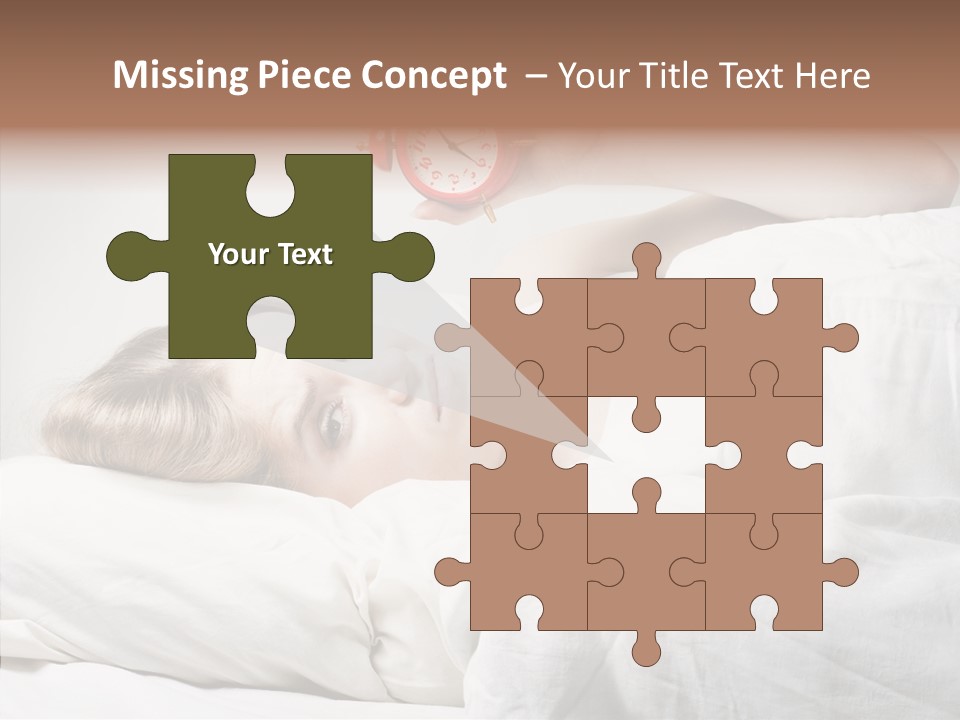 Stressed Caucasian Calm PowerPoint Template