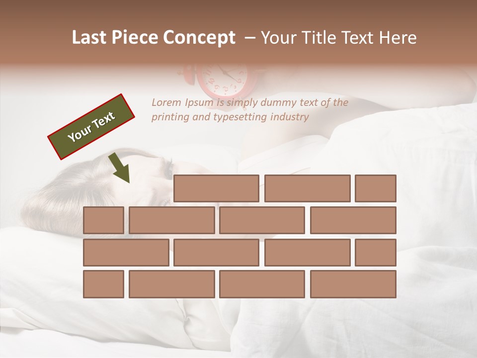 Stressed Caucasian Calm PowerPoint Template