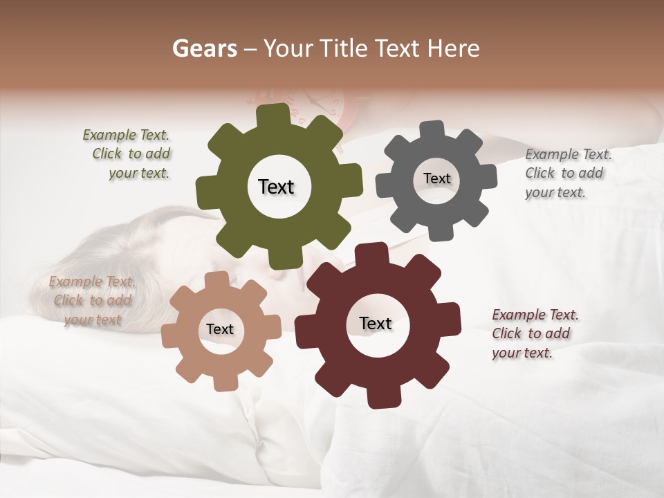 Stressed Caucasian Calm PowerPoint Template