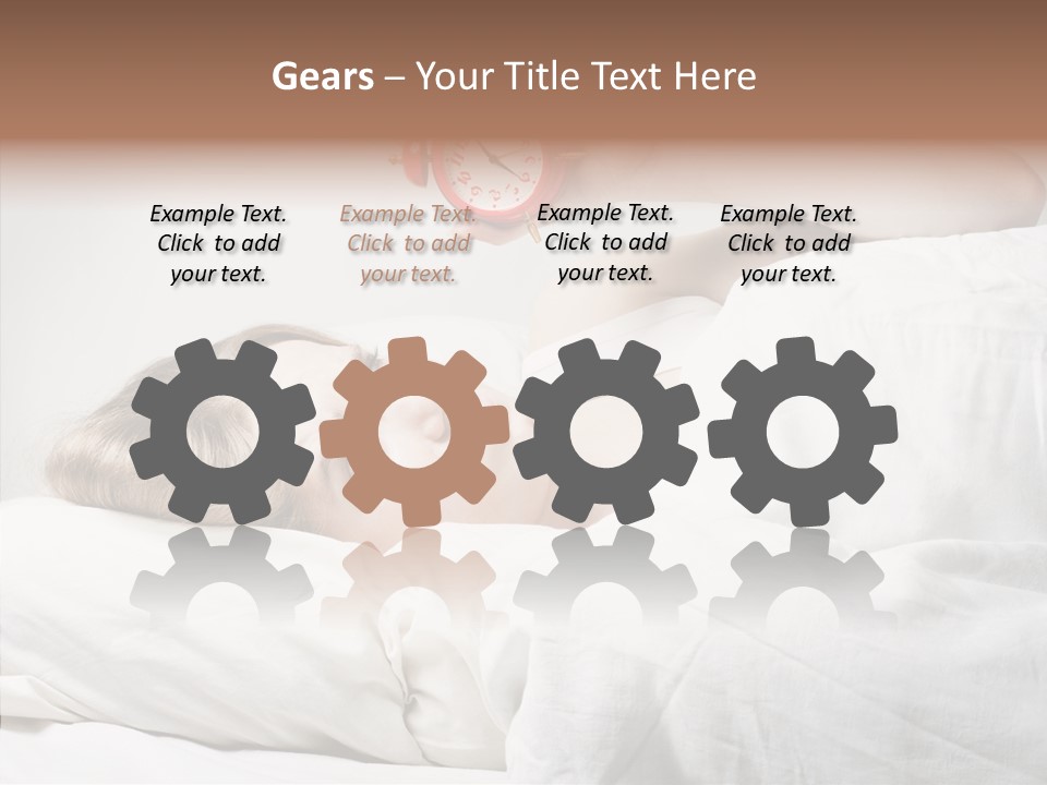 Stressed Caucasian Calm PowerPoint Template