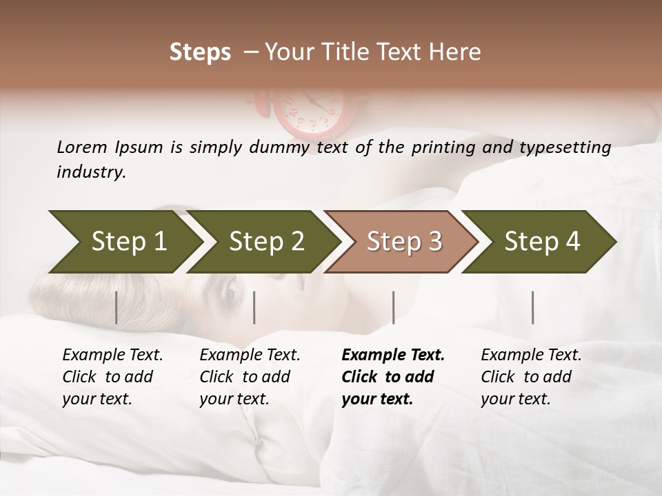Stressed Caucasian Calm PowerPoint Template