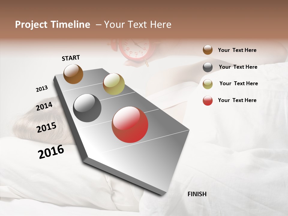 Stressed Caucasian Calm PowerPoint Template
