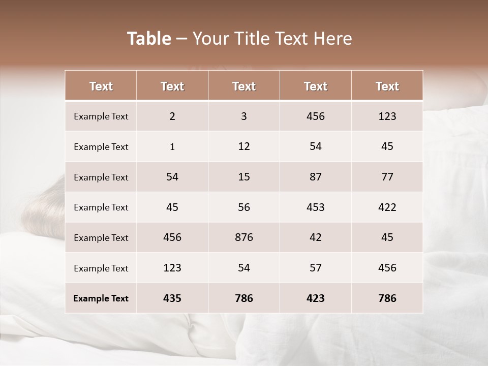 Stressed Caucasian Calm PowerPoint Template