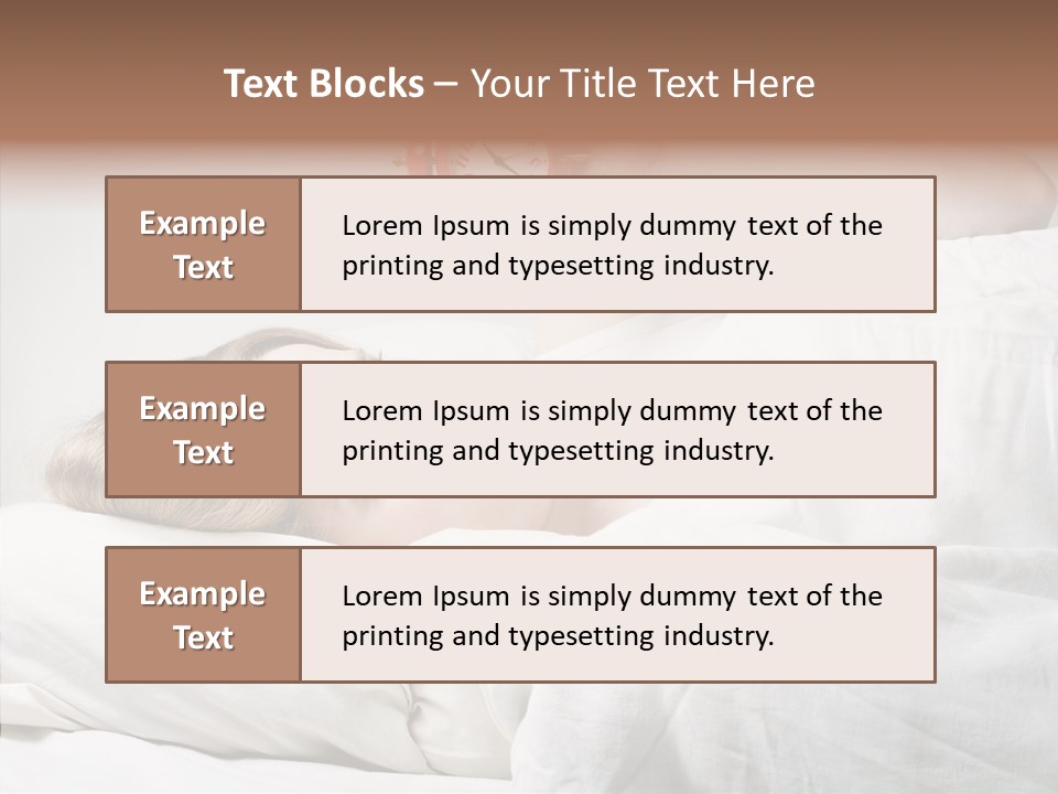 Stressed Caucasian Calm PowerPoint Template
