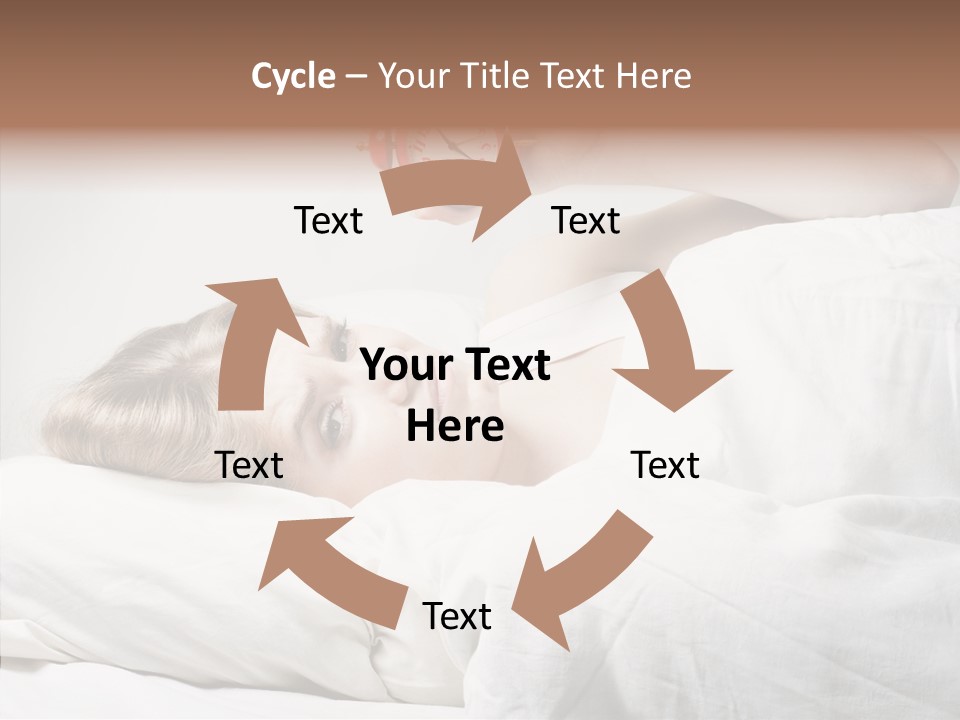 Stressed Caucasian Calm PowerPoint Template