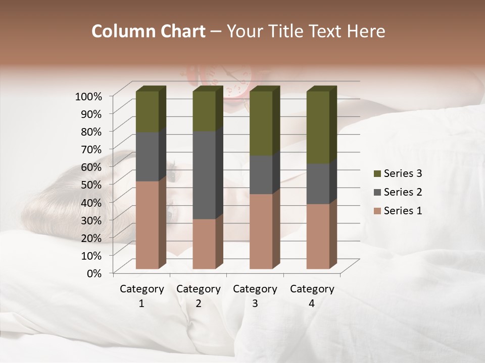 Stressed Caucasian Calm PowerPoint Template