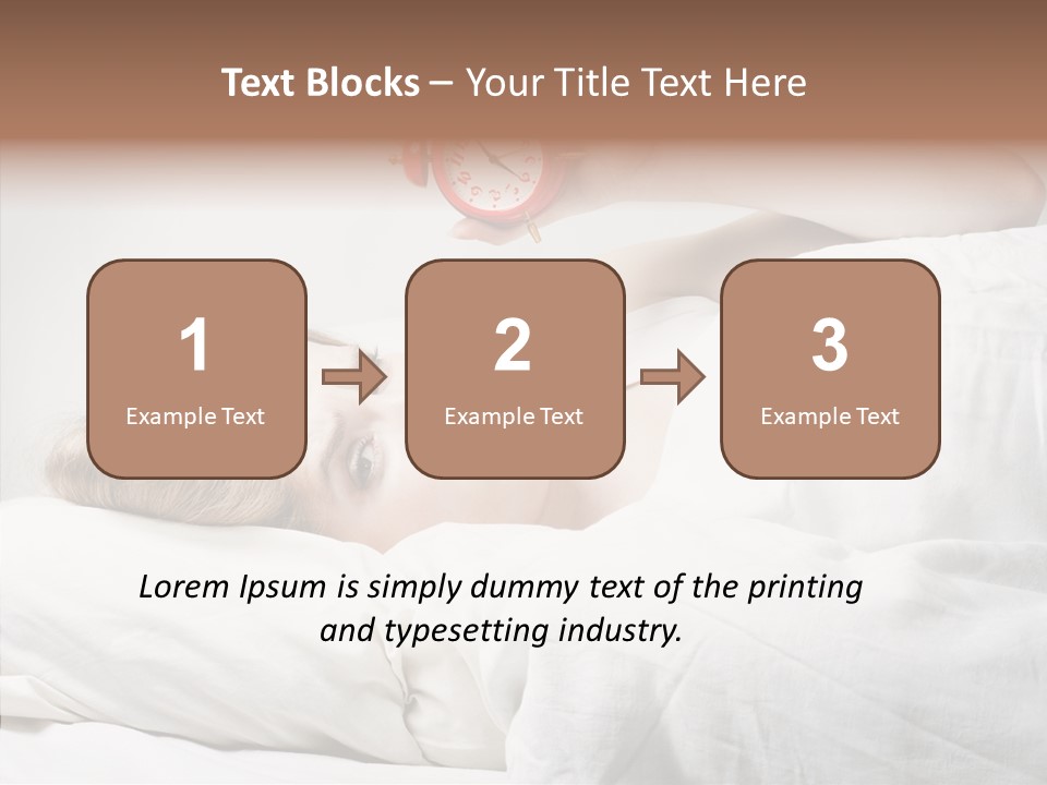 Stressed Caucasian Calm PowerPoint Template